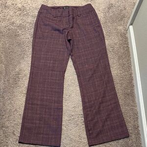 New York & Company Women's Purple Straight Leg Pants